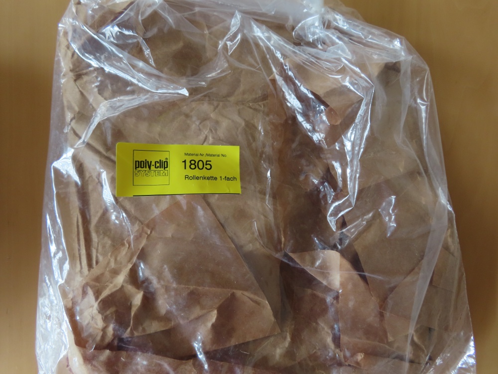 POLY CLIP - ŁAŃCUCH 1805 I ZAMEK 12308 - NOWE