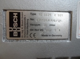 Vacuum pump BUSCH type RC 0025 E501