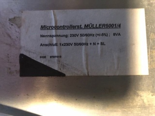 MULLER - Control Panel / Keupad for Müller 97031013 , 099038201